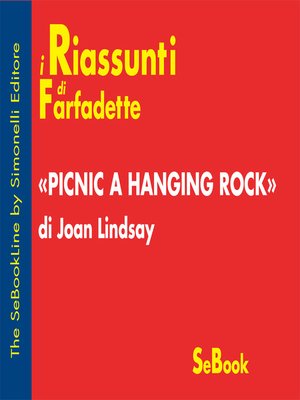 cover image of Picnic a Hanging Rock di Joan Lindsay - RIASSUNTO